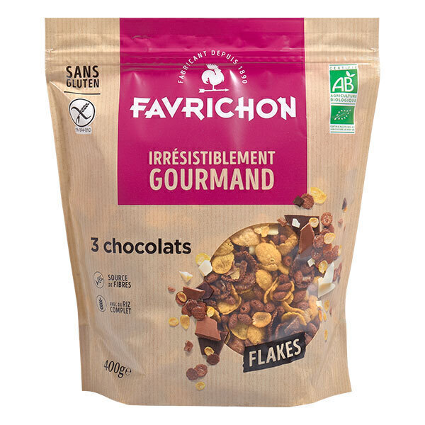 Favrichon - Flakes 3 Chocolats 400g