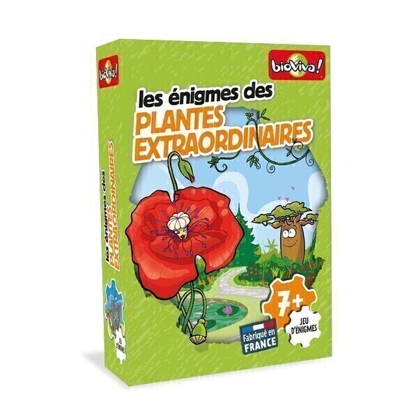 Bioviva - Jeu d'énigmes Plantes extraordinaires - Dès 7 ans Bioviva - Jeu d'énigmes Plantes extraordinaires - Dès 7 ans