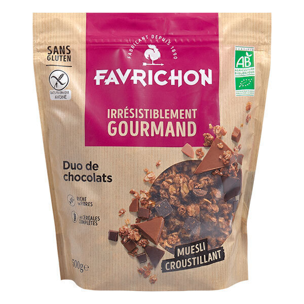 Favrichon - Muesli croustillant Duo de chocolats 500g