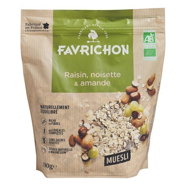 Favrichon - Muesli raisin noisette amande 500g