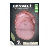 Bonval - Rôti de porc cuit 4 tranches 180g