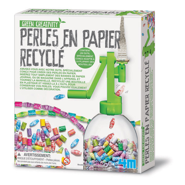 4M - Kit Création Perles en papier recyclé - Dès 5 ans