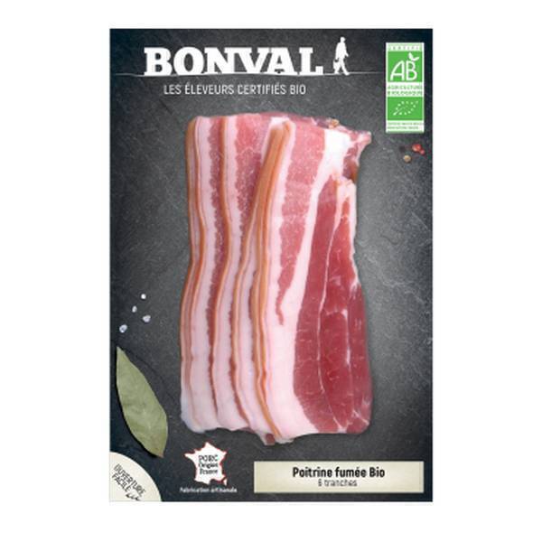 Bonval - Poitrine fumée 6 tranches 160g
