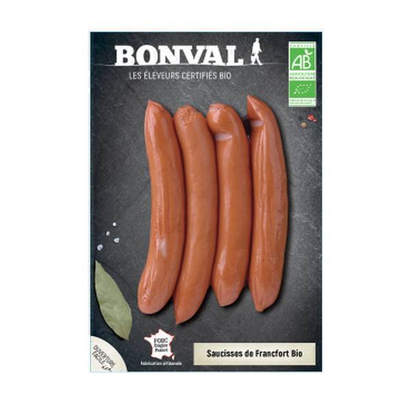Bonval - Saucisses de Francfort x4 200g