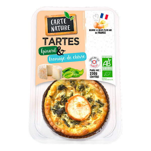 Tarte pinard ch vre 2x115gr Carte  Nature 