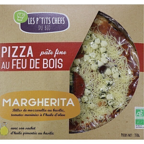 Les P'tits Chefs du Bio - Pizza Margarita 350g Les P'tits Chefs du Bio - Pizza Margarita 350g