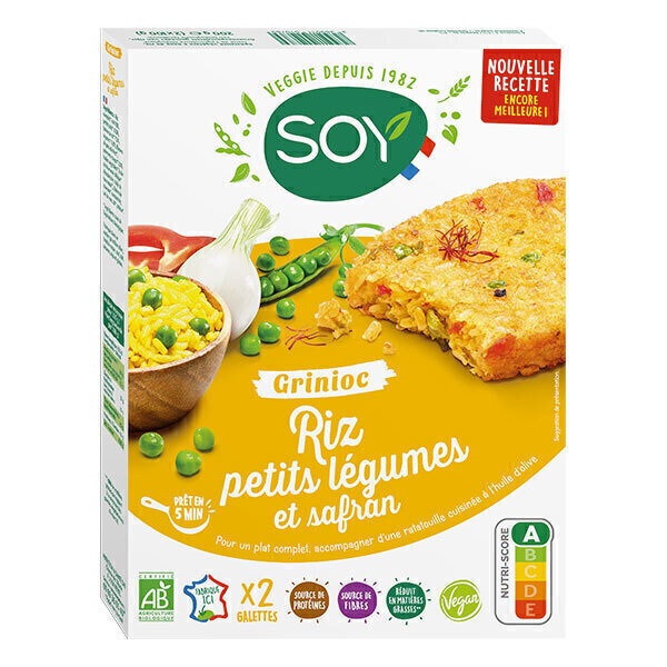 Soy (frais) - Galettes Grinioc riz légumes et safran 2x100g