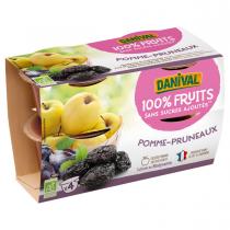 Danival - Purée Pommes pruneaux BIO 4 x 100g