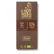 Lovechock - Tablette chocolat cru 93% Extra dark 70g