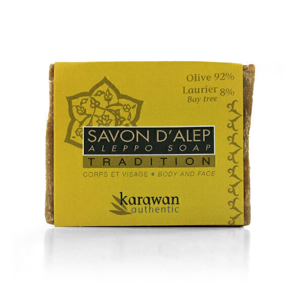 Karawan authentic - Savon d'Alep Tradition 8% huile de Laurier 200g