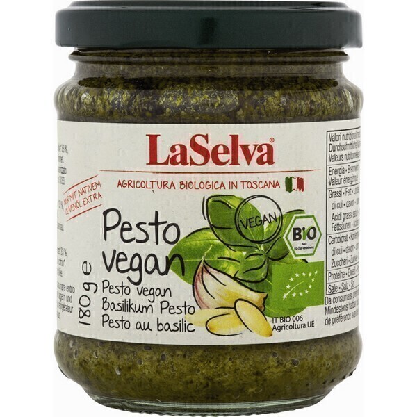La Selva - Pesto au basilic vegan 180g