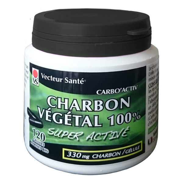 Vecteur Santé - Charbon végétal super activé x 120 gélules