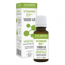D.Plantes - Vitamine D3 Plus Végétale Huile 1000IU - Flacon de 20mL