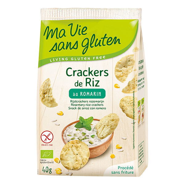Ma Vie Sans Gluten - Crackers de riz au romarin 40g