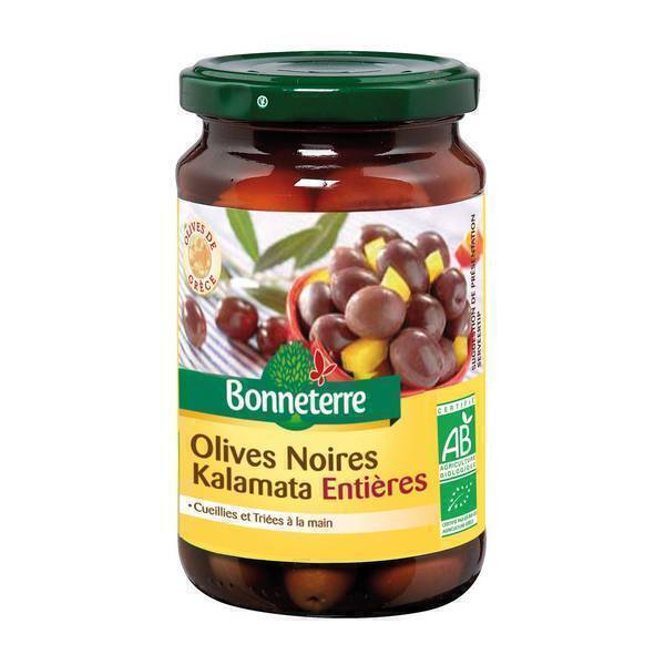 Bonneterre - Olives noires Kalamata entières 200g