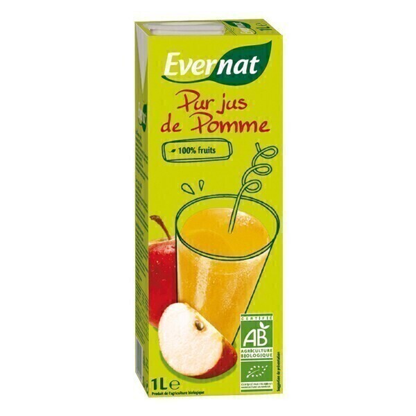 Evernat - Pur jus de pomme 1L Evernat - Pur jus de pomme 1L