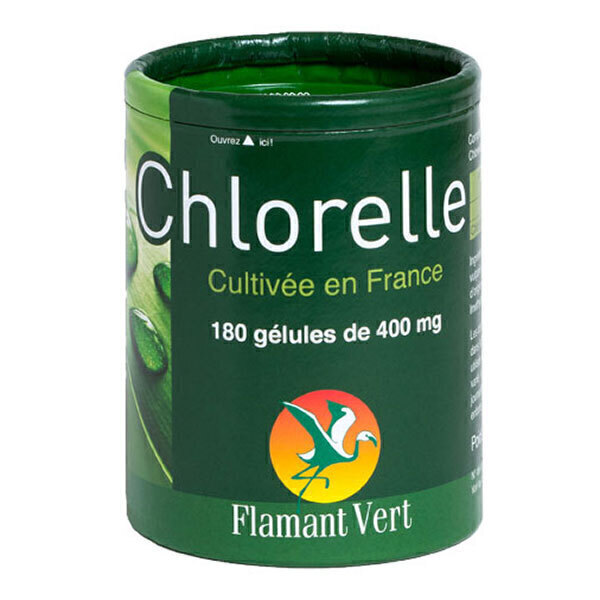 Flamant Vert - Chlorelle 400mg x 180 Gélules