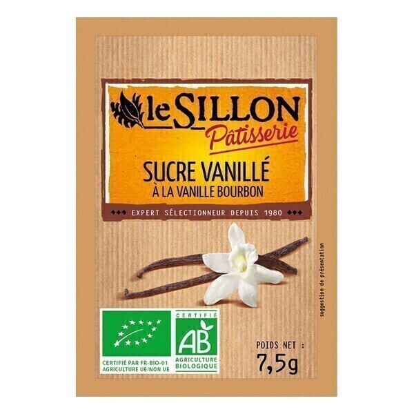 Le sillon - Sucre vanillé - 8 x 7,5g