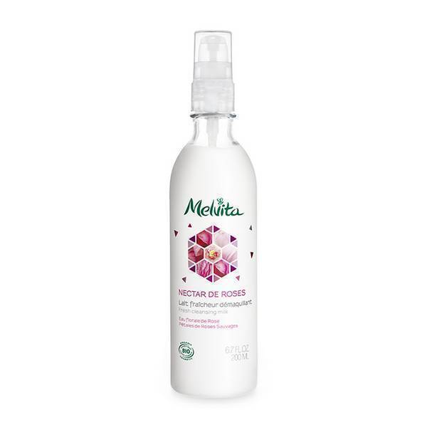 Melvita - Lait fraicheur démaquillant Nectar de Roses 200ml