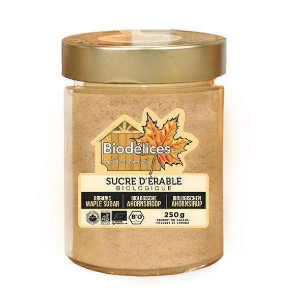 Biodélices - Sucre fin d'érable bio Canada - 250g