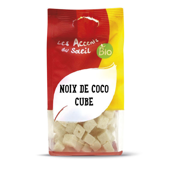 Les Accents du Soleil - Cubes de noix de coco Asie 125g