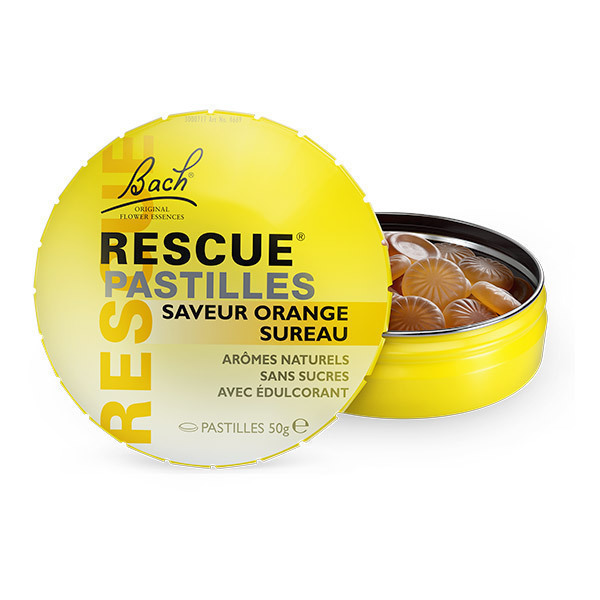 RESCUE® - Rescue Pastilles saveur Orange-Sureau x 50g RESCUE® - Rescue Pastilles saveur Orange-Sureau x 50g