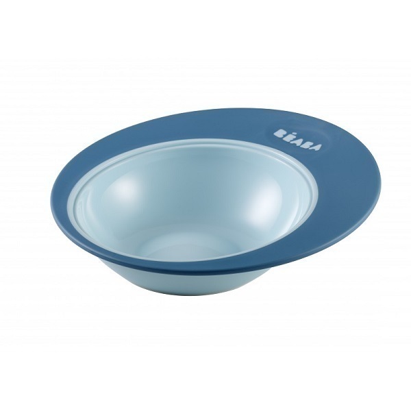 Beaba - Assiette ergonomique Ellipse Bleue Beaba - Assiette ergonomique Ellipse Bleue