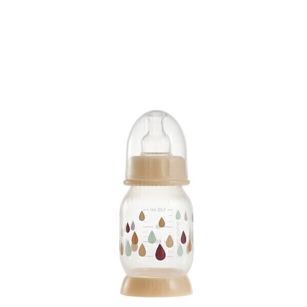 Beaba - Biberon demi-lune Rainbow nude 120ml Beaba - Biberon demi-lune Rainbow nude 120ml