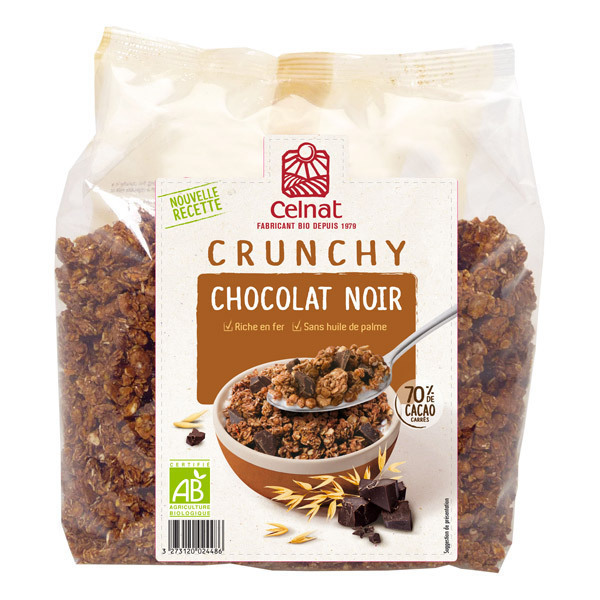 Celnat - Crunchy Chocolat Noir bio - 500g