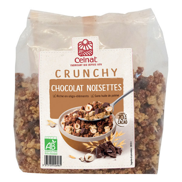 Celnat - Crunchy Chocolat Noisettes bio - 500g