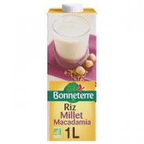 Bonneterre - Boisson Riz millet macadamia 1L