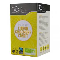 Touch Organic - Thé blanc citron et gingembre confit 24 sachets