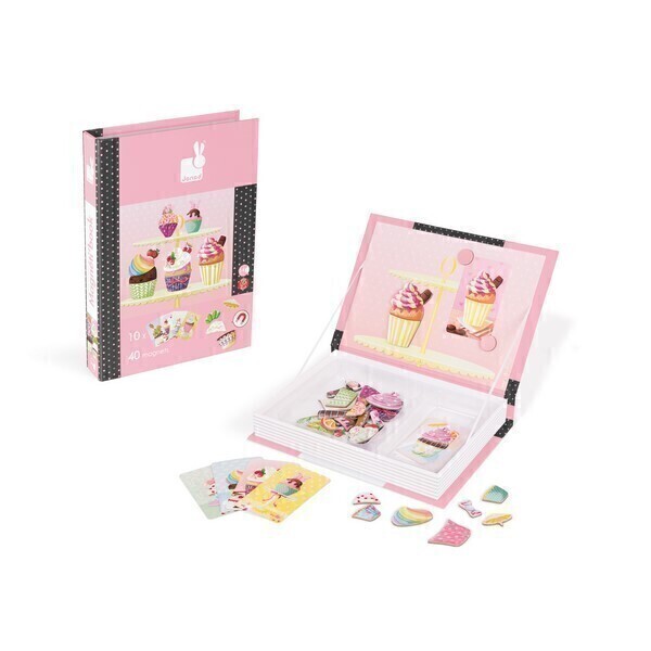 Janod - Magnetibook Cup Cakes - Dès 3 ans Janod - Magnetibook Cup Cakes - Dès 3 ans