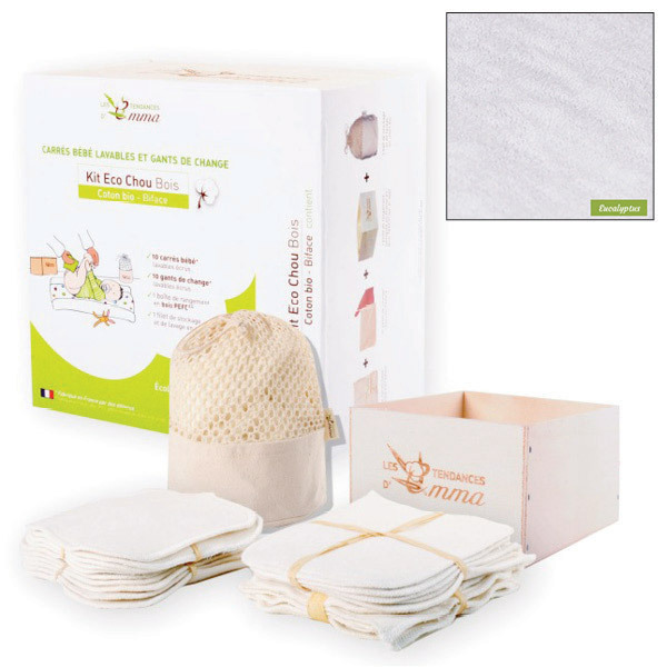 Les Tendances d'Emma - Kit Eco Chou eucalyptus biface Les Tendances d'Emma - Kit Eco Chou eucalyptus biface