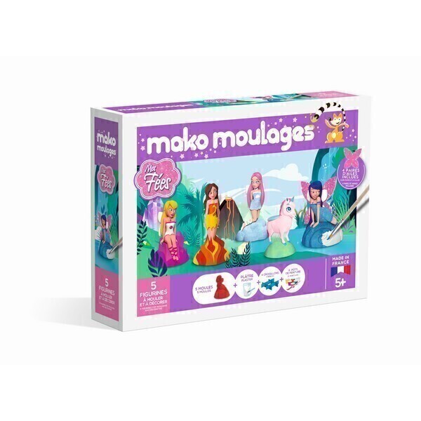 Mako moulages - Coffret 5 moules - Mes fées - Dès 5 ans Mako moulages - Coffret 5 moules - Mes fées - Dès 5 ans