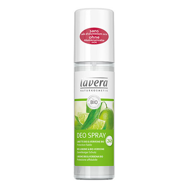 Lavera - Déodorant spray fraîcheur - verveine et limette bio - 75 mL Lavera - Déodorant spray fraîcheur - verveine et limette bio - 75 mL
