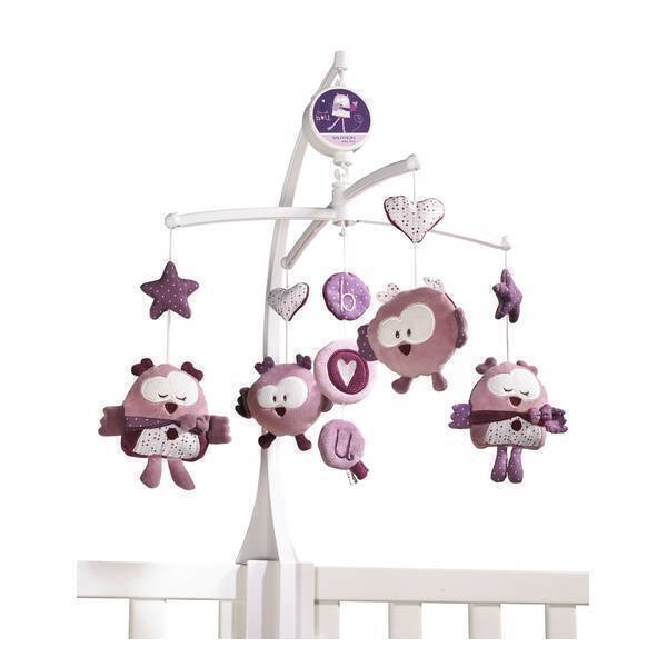 Sauthon - Mobile musical Chouette Mam'zelle Bou Sauthon - Mobile musical Chouette Mam'zelle Bou