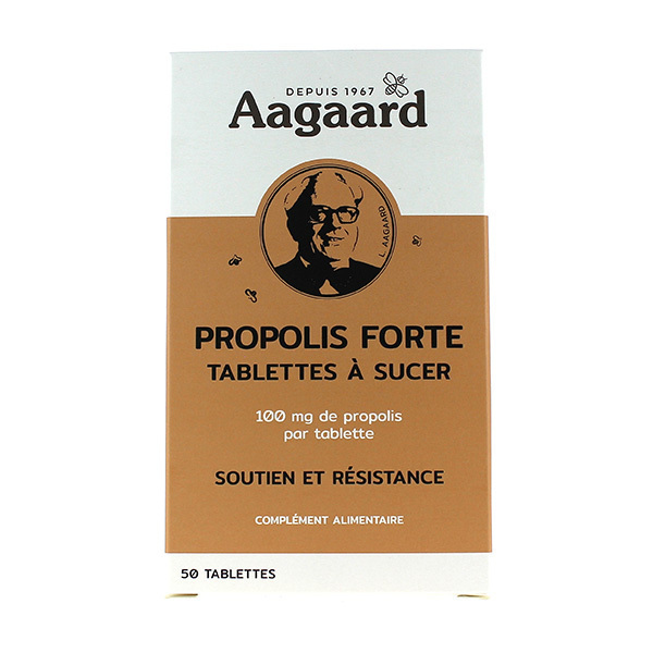Aagaard Propolis - Tablettes de Propolis forte à sucer x50 Aagaard Propolis - Tablettes de Propolis forte à sucer x50
