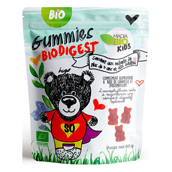Madia Bio Kids - Gummies biodigest bio 60gr Madia Bio Kids - Gummies biodigest bio 60gr