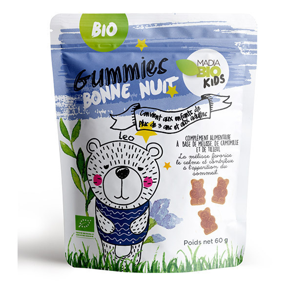 Madia Bio Kids - Gummies bonne nuit bio 60gr Madia Bio Kids - Gummies bonne nuit bio 60gr