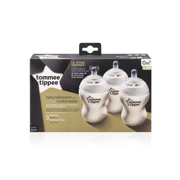 Tommee Tippee - Lot 3 Biberons 260ml 0mois+ Tommee Tippee - Lot 3 Biberons 260ml 0mois+