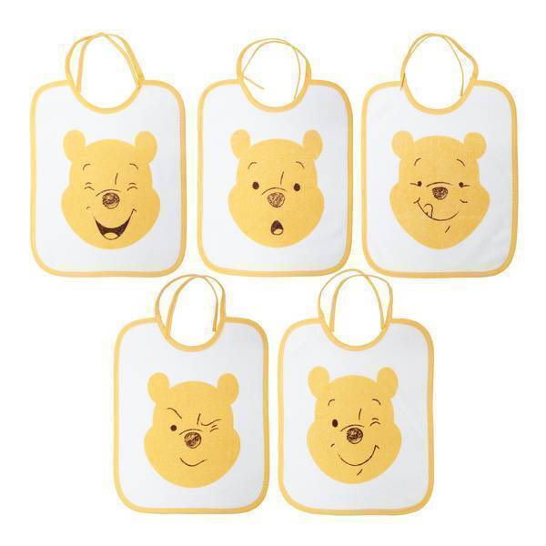 Disney Baby - Lot 5 bavoirs naissance - Winnie Disney Baby - Lot 5 bavoirs naissance - Winnie