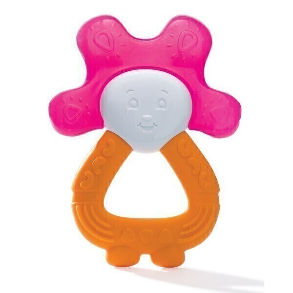 Dodie - Anneau de dentition réfrigéré 2 en 1 Orange Rose Dodie - Anneau de dentition réfrigéré 2 en 1 Orange Rose