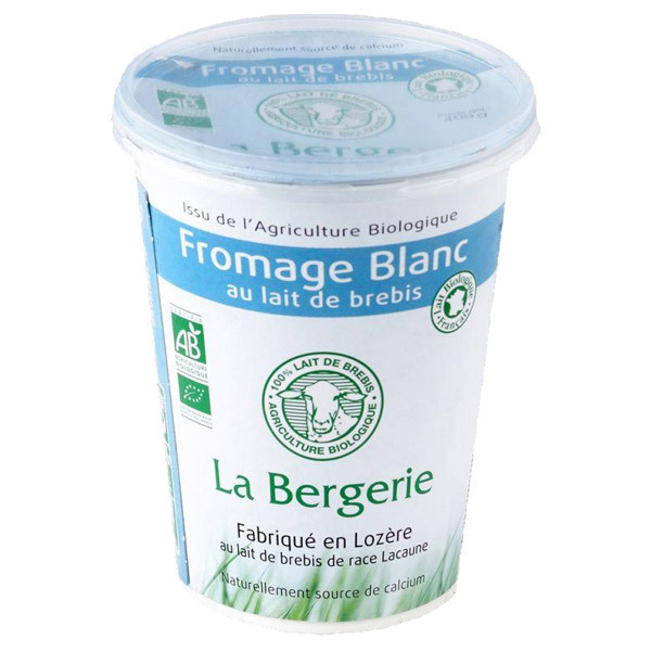 Lot De 3 X Fromage Blanc Brebis Nature 400g La Bergerie 