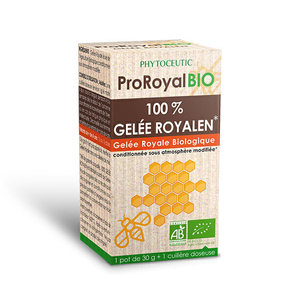 ProRoyal BIO - 100% Gelée Royalen Biologique - Pot 30g