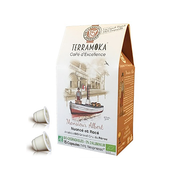 Terramoka - Café Albert x15 caps - Pérou Terramoka - Café Albert x15 caps - Pérou