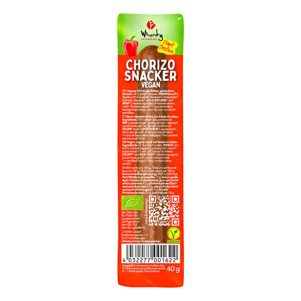 Wheaty - Snacker vegan façon chorizo 40g