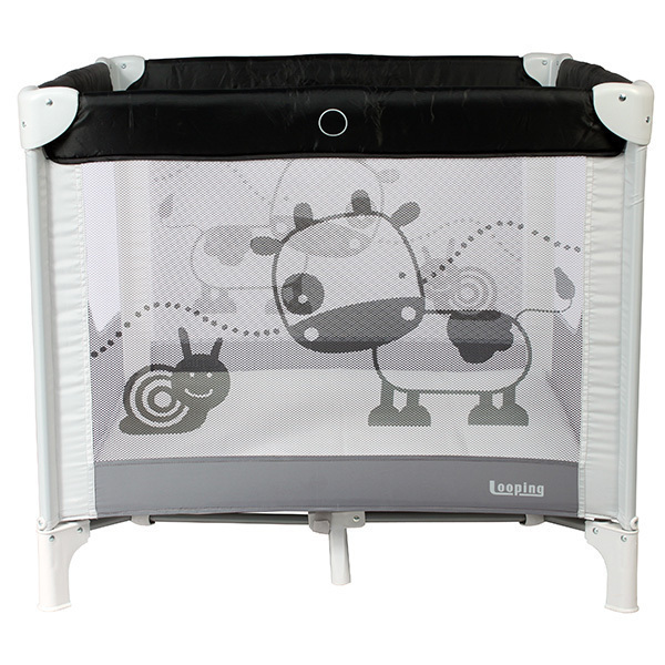 Looping - Parc carré pliant - Black Looping - Parc carré pliant - Black