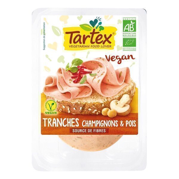 Tartex - Tranches vegan champignons 100g