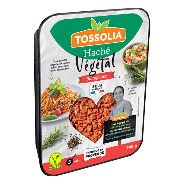 Tossolia - Haché végétal bolognaise 240g